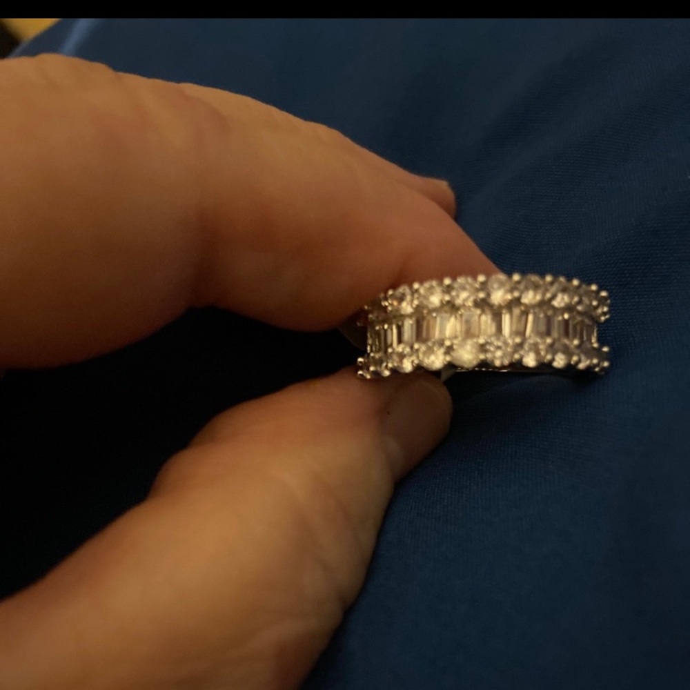 NWT faux CZ wedding band ( Gorgeous)